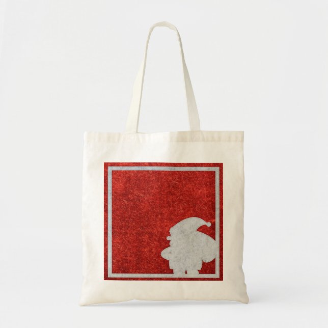 Personalized Merry Christmas Santa Claus Tote Bag (Front)