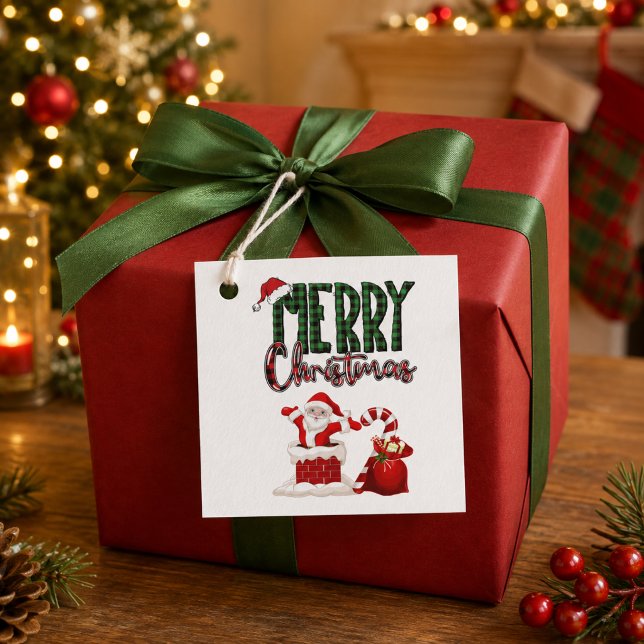 Personalized Merry Christmas Santa Favour Tags (Creator Uploaded)