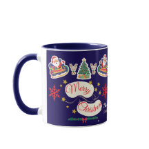 Personalized Merry Christmas Santa Sleigh  Mug