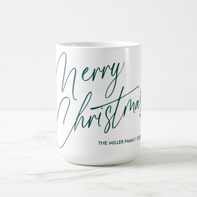 Personalized Merry Christmas Script Mug | Custom  (Center)