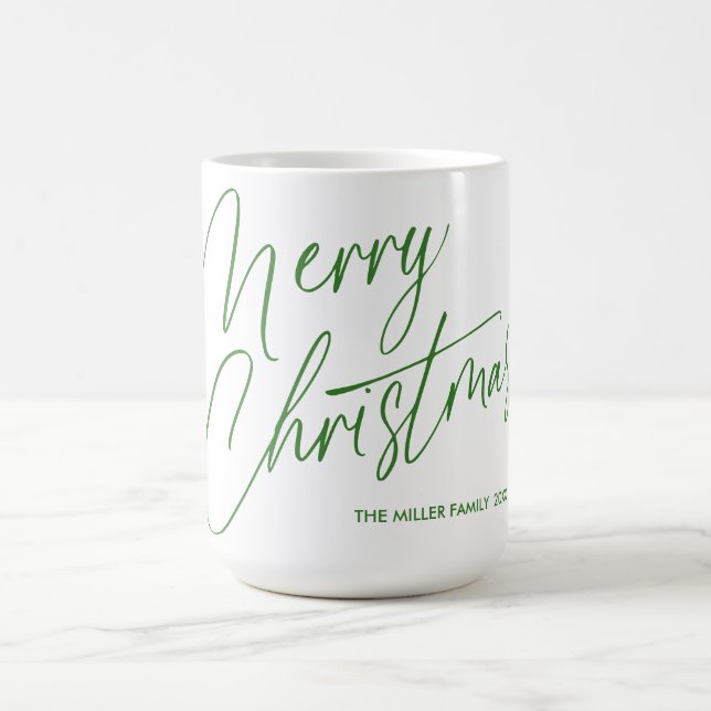 Personalized Merry Christmas Script Mug | Custom  (Center)