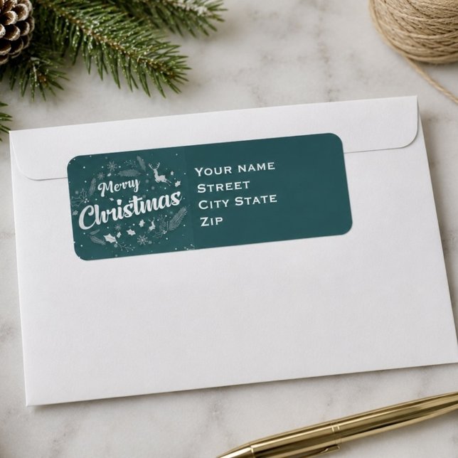 Personalized Merry Christmas Winter Pine  (Creator Uploaded)