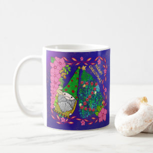 PERSONALIZED MERRY CHRISTMAS WITH GNOME XMAS TREE COFFEE MUG