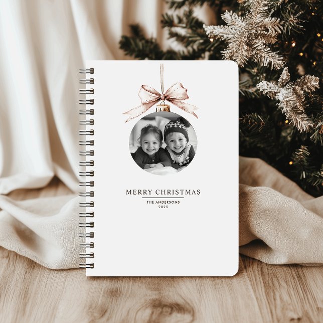"Personalized Merry Christmas with Photo Gift Notebook (Creator Uploaded)