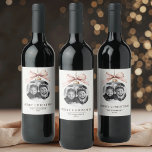 "Personalized Merry Christmas  with Photo  Wine Label<br><div class="desc">"Make holiday celebrations extra special with this Personalized Merry Christmas Wine Label, featuring your custom photo. Perfect for gifting wine bottles with a festive touch, this label adds a personal and thoughtful element to your holiday gatherings. Customize it with a favourite photo and name to create a unique keepsake or...</div>