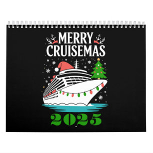 Personalized Merry Cruisemas Cruise Ship Family Calendar