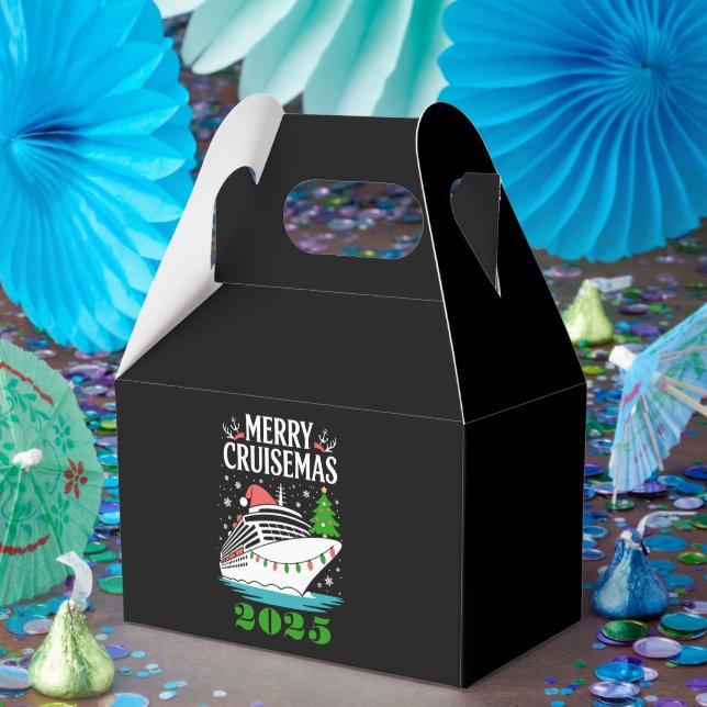 Personalized Merry Cruisemas Cruise Ship Family  Favor Box (Party)
