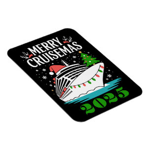 Personalized Merry Cruisemas Cruise Ship Family Magnet