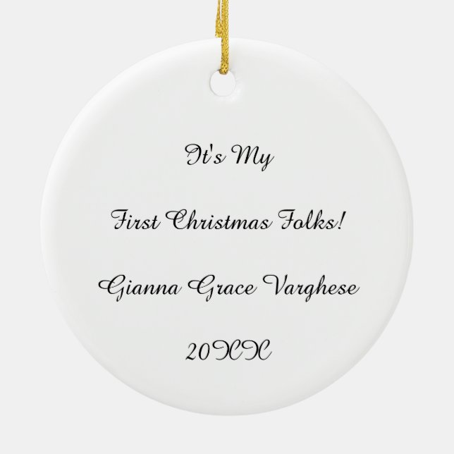 Personalized Merry Woofmas Ornament (Back)