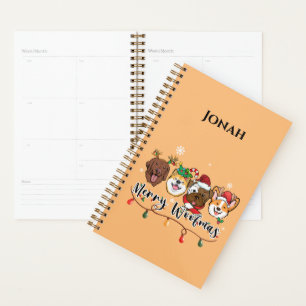 Personalized Merry Woofmas Typography Planner