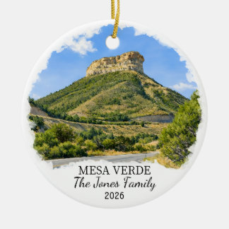 Personalized Mesa Verde National Park, Colorado Ceramic Ornament