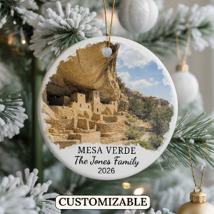 Personalized Mesa Verde National Park, Colorado Ceramic Ornament