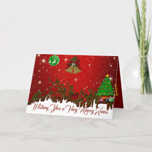 Personalized Message Christmas Greetings Holiday Card