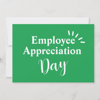 Personalized Message "Employee Appreciation Day" Thank You Card