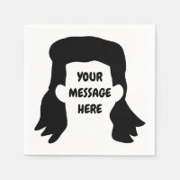 Personalized Message Funny Mullet Illustration