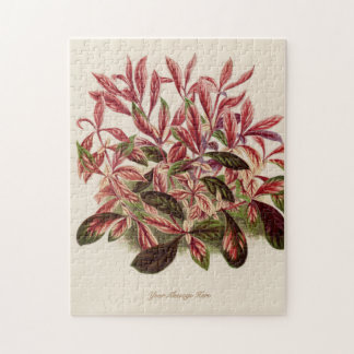 Personalized Message Pink Plant Mom Gardener Dad Jigsaw Puzzle