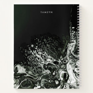 Personalized Metallic Cover Minimalist Sketchbook Notebook