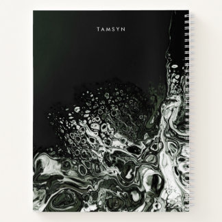 Personalized Metallic Cover Minimalist Sketchbook Notebook