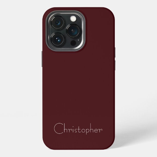 Personalized Metallic dark sienna Radial Texture iPhone Case (Back)