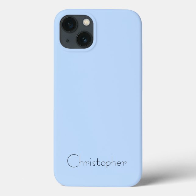 Personalized Metallic light blue Radial Texture Case-Mate iPhone Case (Back)