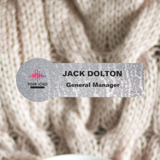 Personalized Metallic Name Badge for Employees (Creator Uploaded)