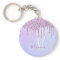 Personalized Metallic Purple Drip Lavender Pour   