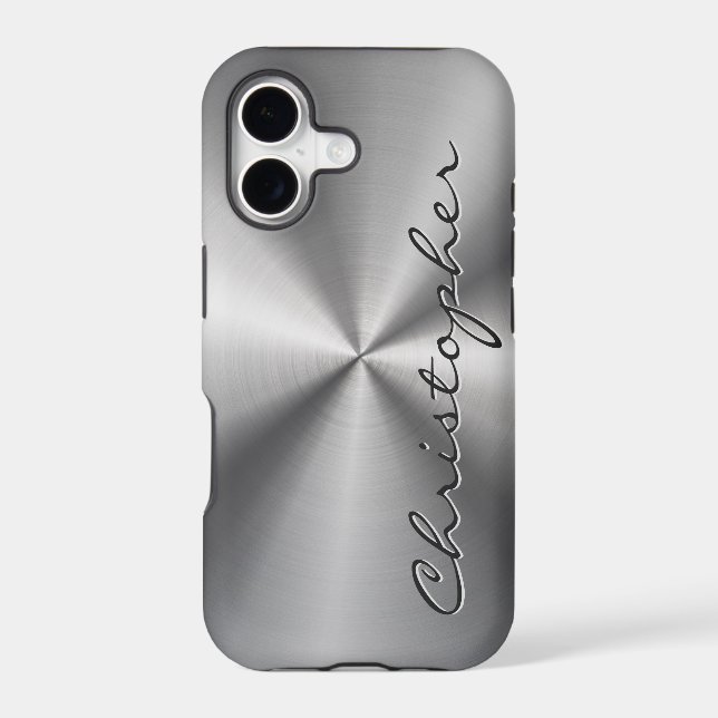 Personalized Metallic Radial Texture (Back)