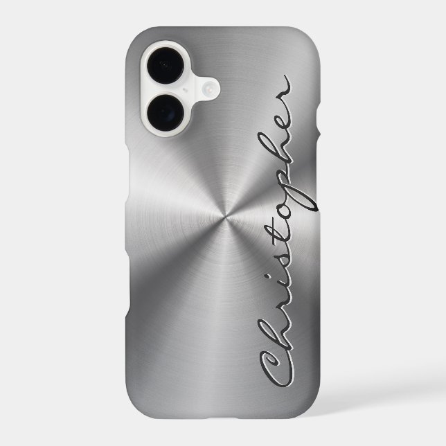 Personalized Metallic Radial Texture (Back)