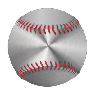 Personalized Metallic Radial Texture Baseball