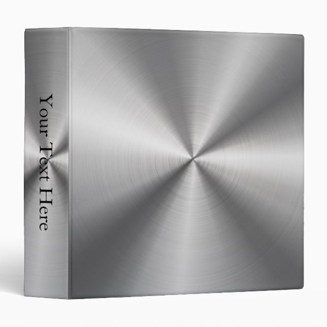 Personalized Metallic Radial Texture Binder (Front/Spine)