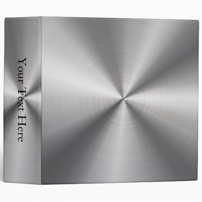 Personalized Metallic Radial Texture Binder (Front/Spine)