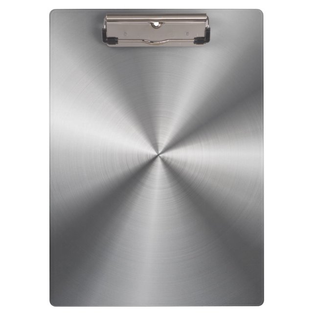 Personalized Metallic Radial Texture Clipboard (Front)