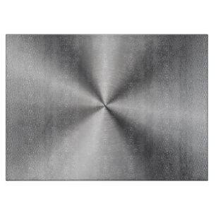 Personalized Metallic Radial Texture Cutting Board
