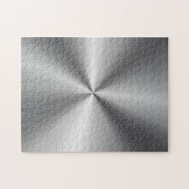 Personalized Metallic Radial Texture Jigsaw Puzzle (Horizontal)
