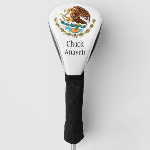 Personalized Mexican Eagle Golf Head Cover