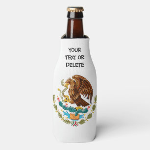 Personalized Mexican Flag Bottle Cooler