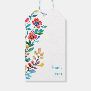 Personalized Mexican Floral Couples Shower  Gift Tags