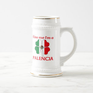 Personalized Mexican Kiss Me I'm Palencia Beer Stein