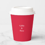 Personalized Mexican Themed Couples Shower Red Paper Cups<br><div class="desc">Nacho Your Average Couples Shower Paper cups.  Mexican style.</div>