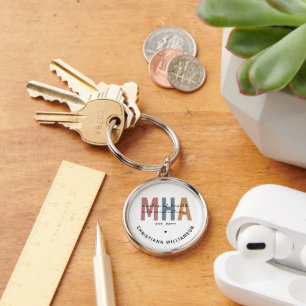 Personalized MHA Master of Health Administration Keychain