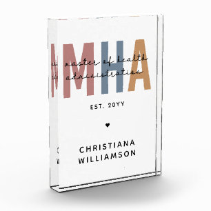 Personalized MHA Master of Health Administration Photo Block