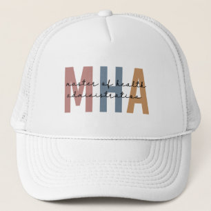 Personalized MHA Master of Health Administration Trucker Hat
