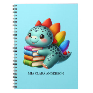 Personalized Mia Clara Anderson Dinosaur Notebook