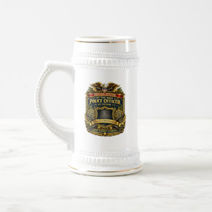 Personalized Miami Police Officer Beer Stein