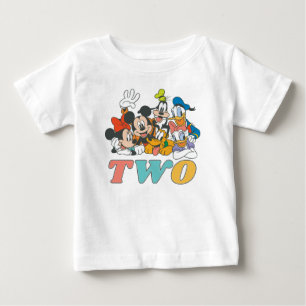 Personalized Mickey and Friends 2nd Birthday Baby T-Shirt