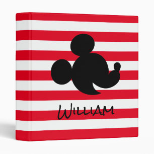 Personalized Mickey & Minnie Silhouette Binder