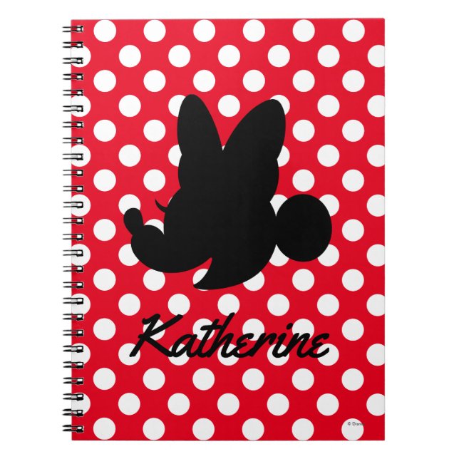 Personalized Mickey & Minnie Silhouette Notebook (Front)