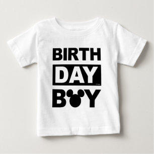 Personalized Mickey Mouse Birthday Boy Baby T-Shirt
