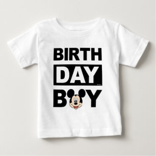 Personalized Mickey Mouse Birthday Boy Baby T-Shirt