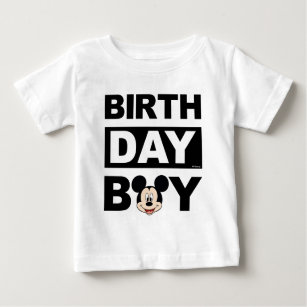 Personalized Mickey Mouse Birthday Boy Baby T-Shirt
